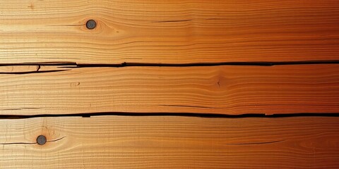 Fototapeta premium Rough-hewn brown wooden plank, weathered texture, natural grain, plank, natural wood