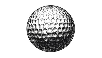 Detailed graphic of a golf ball (1)