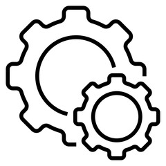 Gear Line Icon