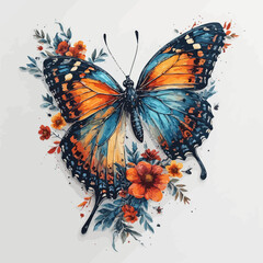 Beautiful Butterfly Design Very Cool