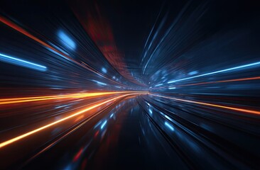 Dynamic tunnel of light streaks