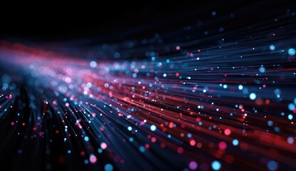 Abstract digital stream of light