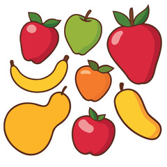 High quality vector illustration of guavas picked at sunrise for creative projects and digital artwork design purposes