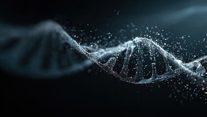Abstract representation of DNA molecule