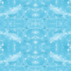 Seamless Blue Sky Cloud Texture Pattern