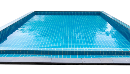 Swimming Pool PNG, Realistic Blue Water Design, Transparent Background, Summer Recreation and Outdoor Relaxation