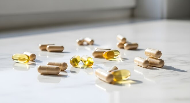 Health Supplements and Vitamins capsulas em gel and showing its composition