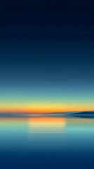 Fototapeta premium Minimal abstract ocean horizon smooth color fade modern vertical background