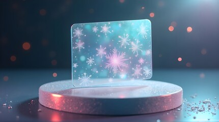 Abstract Winter Snowflake Display