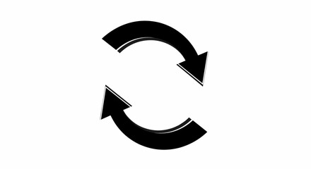 Circular Arrow Vector Illustration Rotation, Cycle, and Process Concepts