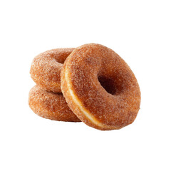 Delicious Cinnamon Sugar Donuts, Stack of Three