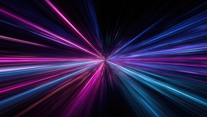 Obraz premium Abstract vibrant radial lines of light