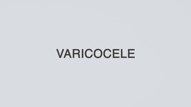 Varicocele concept word hand holding stethoscope on white background for reproductive monitoring, diagnosis, treatment, prevention, wellness, and male health awareness