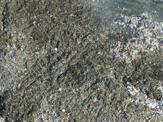 Aerial view of the garbage dump