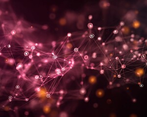 Abstract Social Media Network Visualization