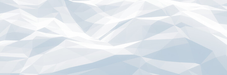 Obraz premium Low poly white and blue ice surface background