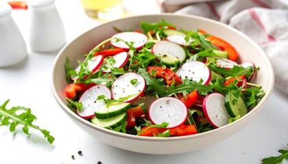 Fresh salad in a bowl
