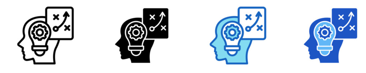 Lean Thinking  Icon Set Multiple Style Collection
