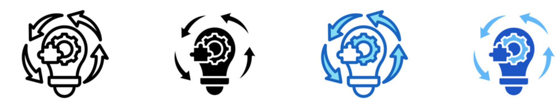 Kaizen  Icon Set Multiple Style Collection
