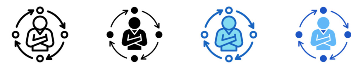 Lean Leadership  Icon Set Multiple Style Collection
