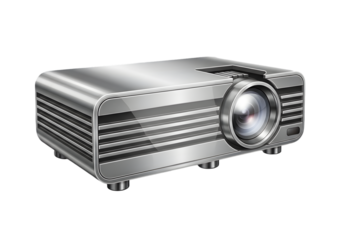 Sleek modern projector ready for presentations, home theater, or business meetings