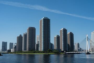 中央区のマンション群