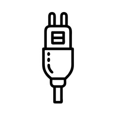 Obraz premium A simple, elegant illustration of a USB connector, a fundamental element of modern technology