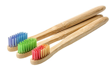 Colorful Bamboo Toothbrushes Eco Friendly Oral Hygiene