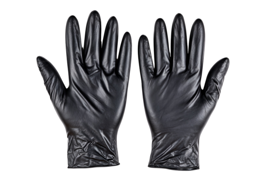 Black Nitrile Gloves Hygiene Protection Safety