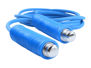 Blue jump rope fitness exercise workout sport gym