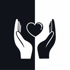 Unity, Compassion, and Care A Minimalist Heart Illustration