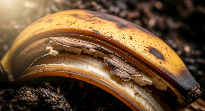 Decomposing Banana Peel: Natural Recycling and Decomposition Process