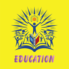 Ecommerce modern minimalist abstractcolorful logo design template