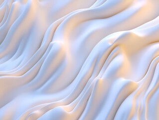 Fototapeta premium an abstract artwork with fluid forms and a soft color palette, the play of light and texture generates a sense of elegance and movement, creating a serene and tranquil aesthetic.
