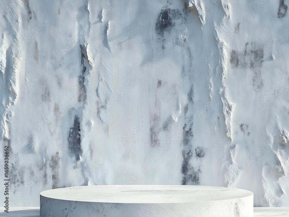 Poster an architectural composition, with a minimalist design, creating a feeling of tranquility and elegan