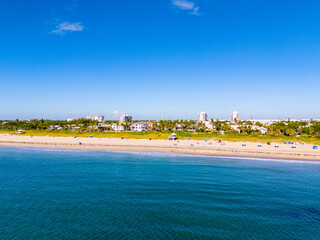 Aerial drone pic Delray Beach Florida