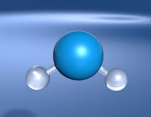 3D model of a water molecule