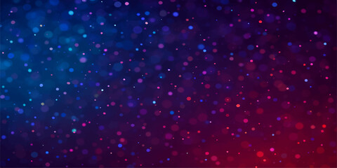 Abstract blue background with twinkling stars and a cosmic galaxy pattern