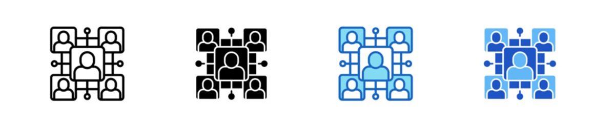 Human Connection  Icon Set Multiple Style Collection

