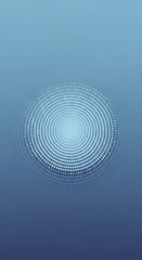Subtle halftone pattern on blurred blue gradient background creates a visually appealing optical illusion centered