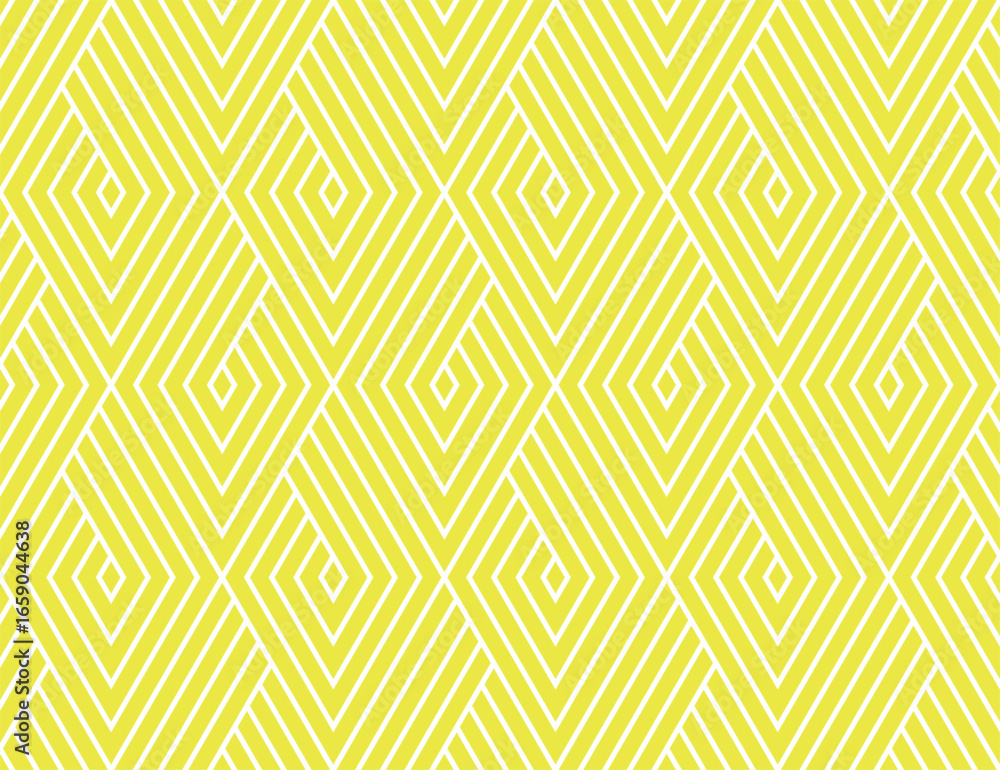 Aufkleber abstract geometric pattern. a seamless vector background. white and yellow ornament. graphic modern 