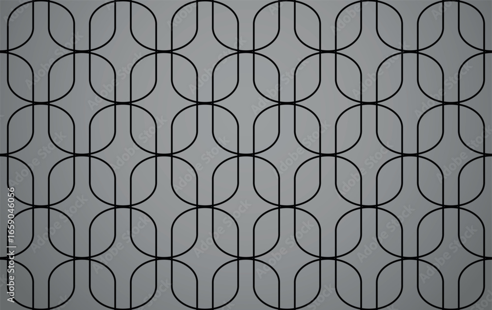 Poster the geometric pattern with lines. seamless vector background. gray and black texture. graphic modern