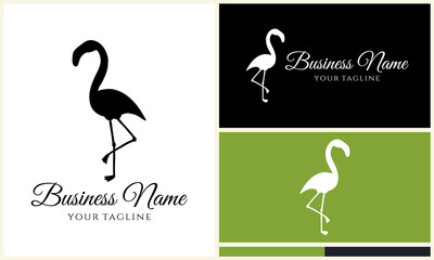 Flamingo Logo Design Variations. (90)