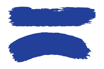 Abstract Black Grunge Brush Strokes Set on White Background Vector Illustration