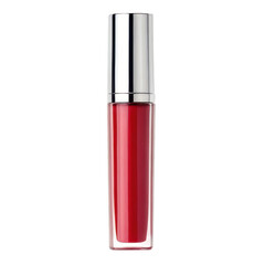 Red lip gloss isolated on transparent background