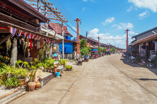 Lanta Old Town main street, Koh Lanta, Krabi, Thailand