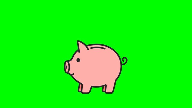 Hucha cerdito, ahorro infantil