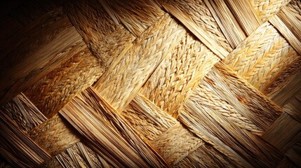 Woven light brown textured surface with diagonal pattern and shadowed corners