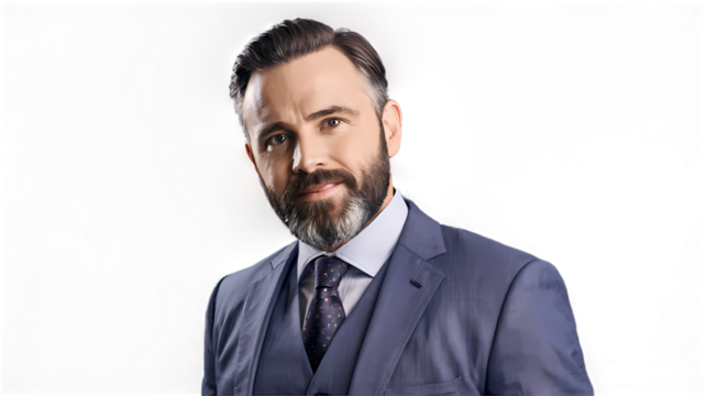 businessman with a headache