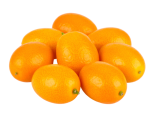 fresh kumquat isolated on transparent png
